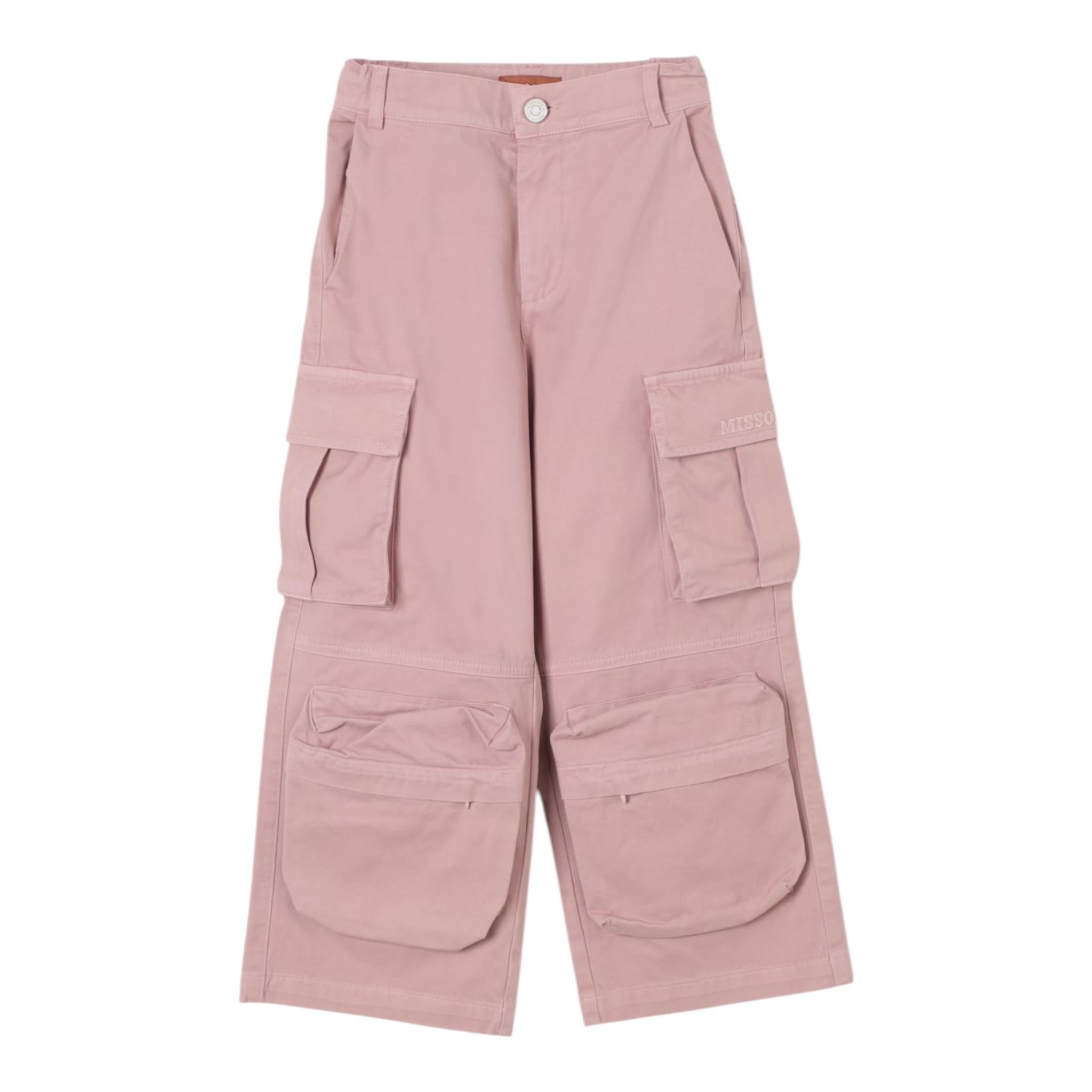 MISSONI pantalone tinta unita con tasconi Rosa per Bambina MV6Q40 ROSA MISSONI 
