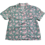 Saint Barth Camicia Mezza Manica Tinta Unita Stampa Fantasia per Bambina SAMMY VERDE SAINT BARTH 