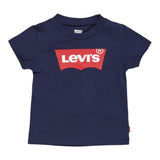 Levi'S T-Shirt Girocollo Tinta Unita con Stampa per Bambino 8E8157JXX BLU LEVI'S 