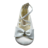 Le Bebe Ballerine Tinta Unita con Fiocco per Neonata LBG5903 PANNA LE BEBE 