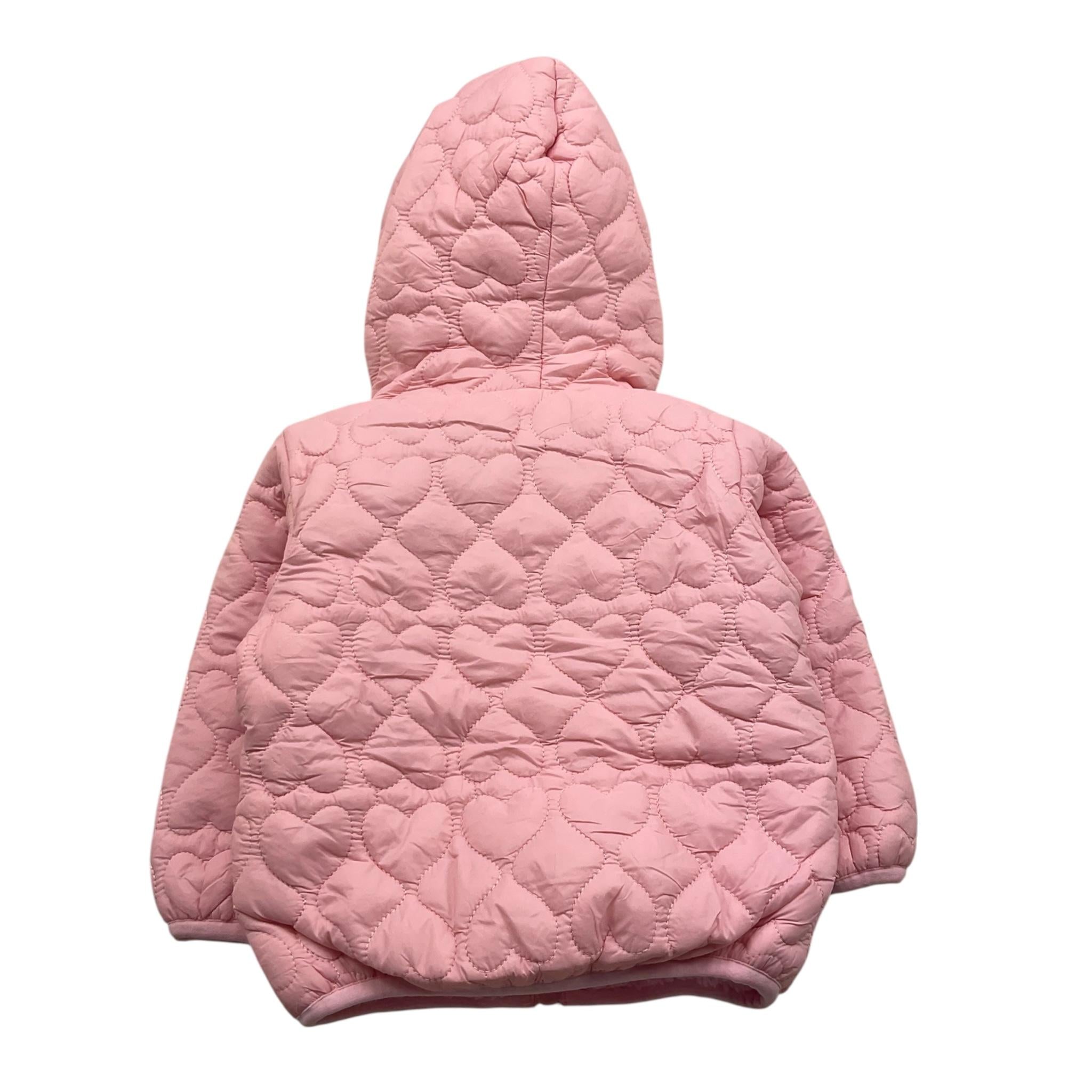 MONO STAR giubbino tinta unita con zip e cappuccio Rosa per Neonata MS5209 ROSA MONO STAR 