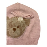 LE BEBE' cappello tinta unita con orso Rosa per Neonata LBG5979 ROSA LE BEBE' 