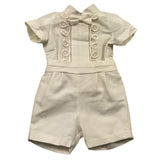 Pontoporponto Completo 2 Pezzi Camicia-Bermuda per Neonato 6328 PANNA PONTOPORPONTO 