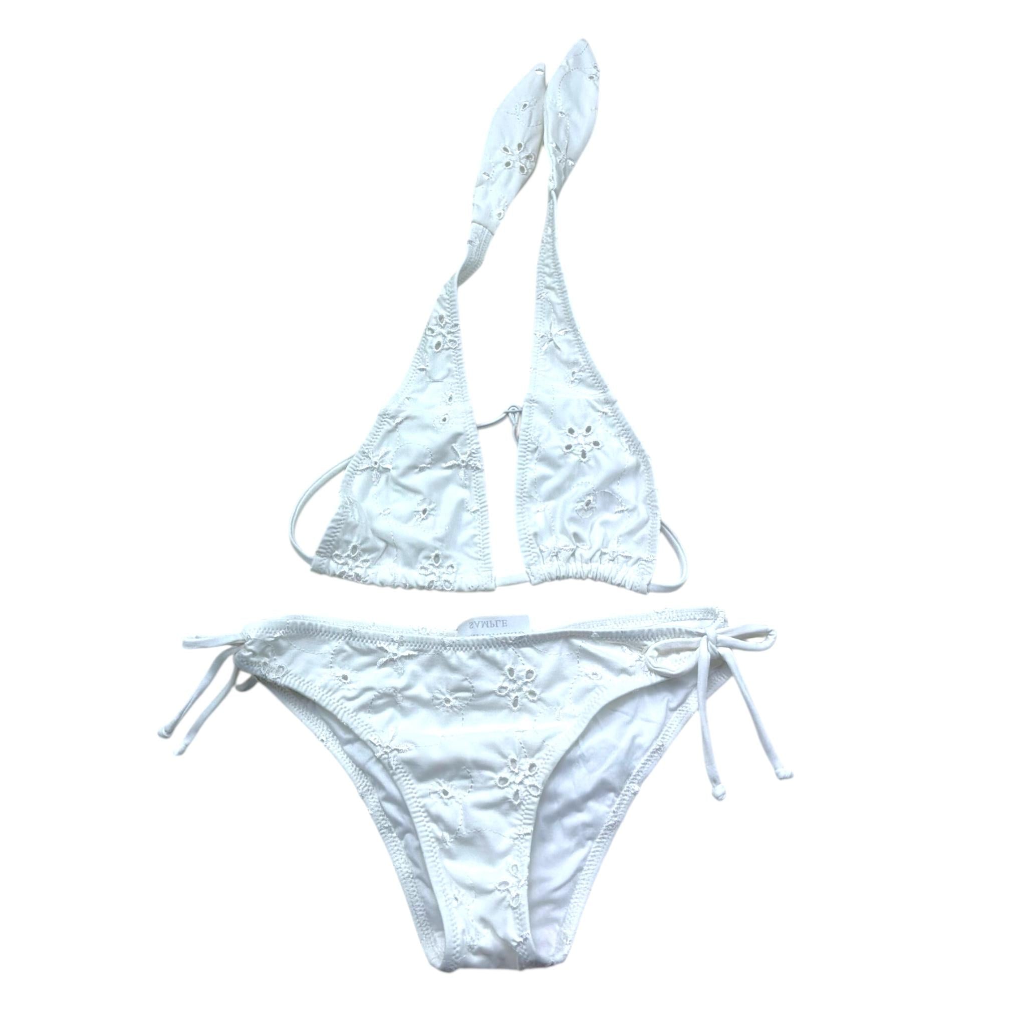 Saint Barth Costume 2 Pezzi Triangolo-Slip per Bambina ARAYANNA BIANCO SAINT BARTH 