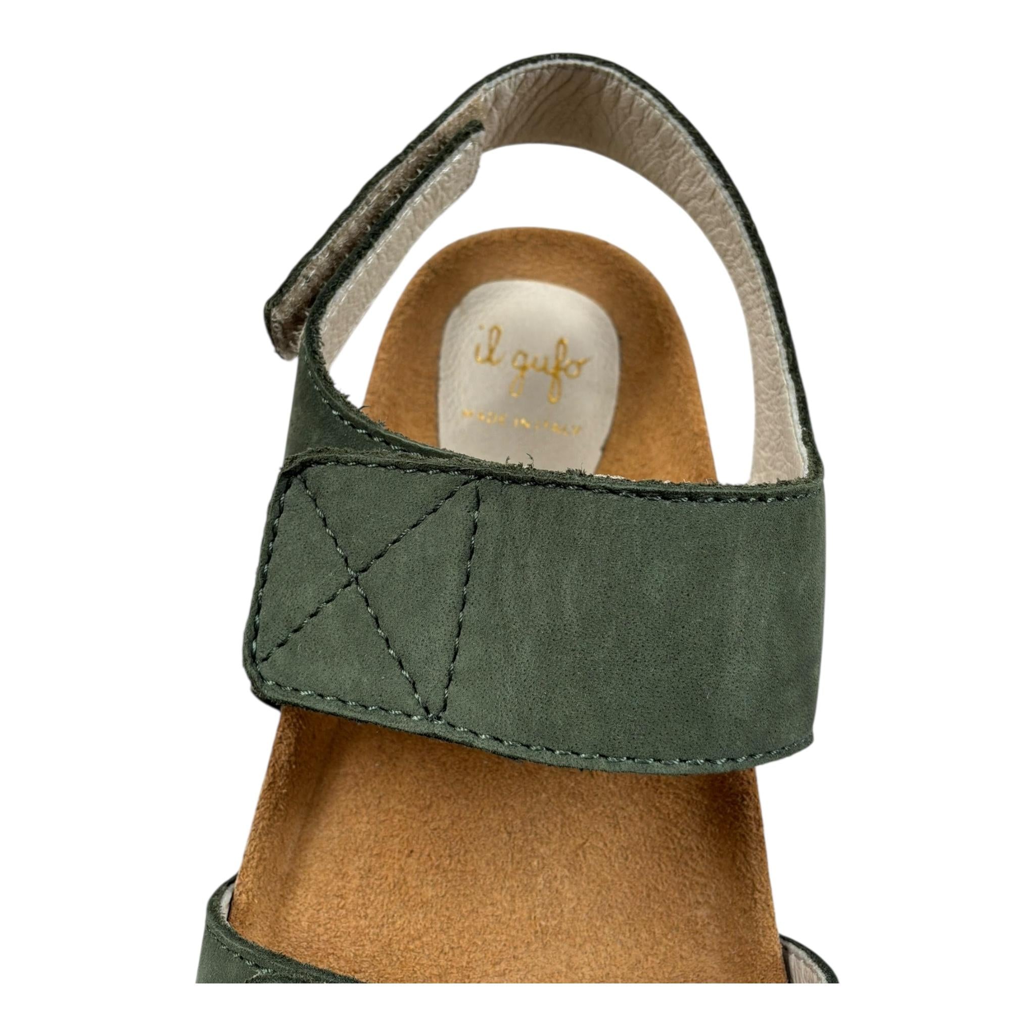 Il Gufo Sandali Tinta Unita con Strappo per Bambino 021760 VERDE IL GUFO 