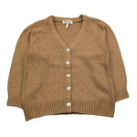 MALVI & CO cardigan tinta unita scollo a v Beige per Bambina F23M001GFLL BEIGE MALVI & CO 