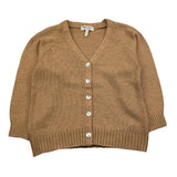 MALVI & CO cardigan tinta unita scollo a v Beige per Bambina F23M001GFLL BEIGE MALVI & CO 