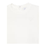 Emporio Armani T-Shirt Girocollo Tinta Unita con Logo per Bambino EB000166 PANNA EMPORIO ARMANI 