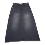 JOHN RICHMOND gonna in denim lunga tinta unita Nero per Bambina RGA25019GO NERO JOHN RICHMOND 