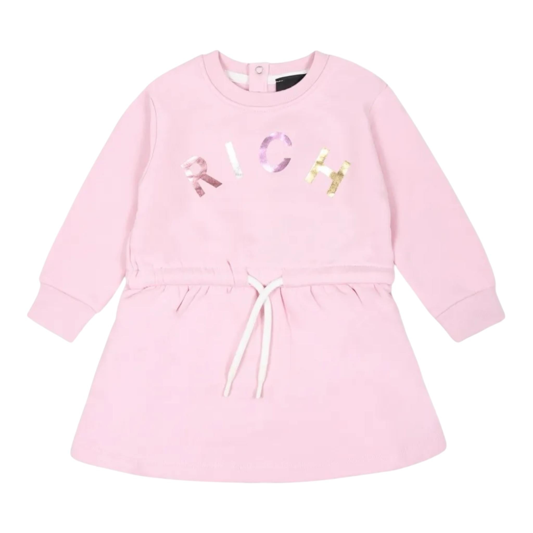 JOHN RICHMOND abito tinta unita girocollo Rosa per Neonata RIA24055VE ROSA JOHN RICHMOND 