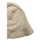 Wedoble Cappello Tinta Unita Con Trafori Beige Per Neonata