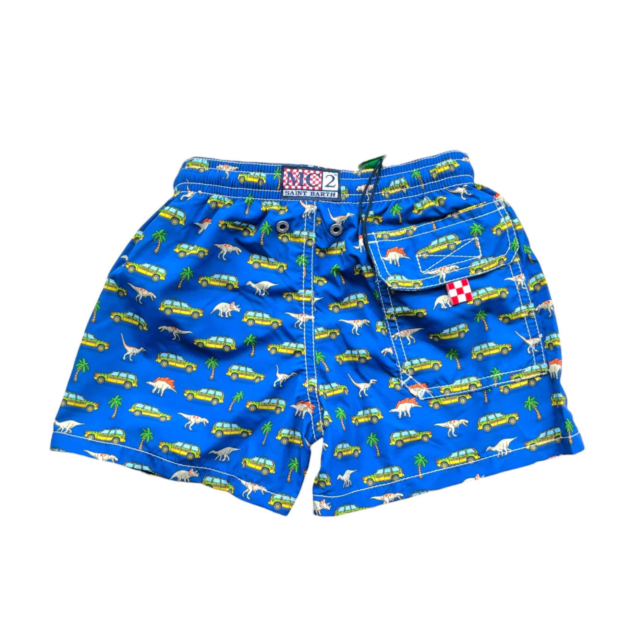 Saint Barth Costume Modello Boxer Tinta Unita con Stampa per Bambino SAINTBART BLU SAINT BARTH 