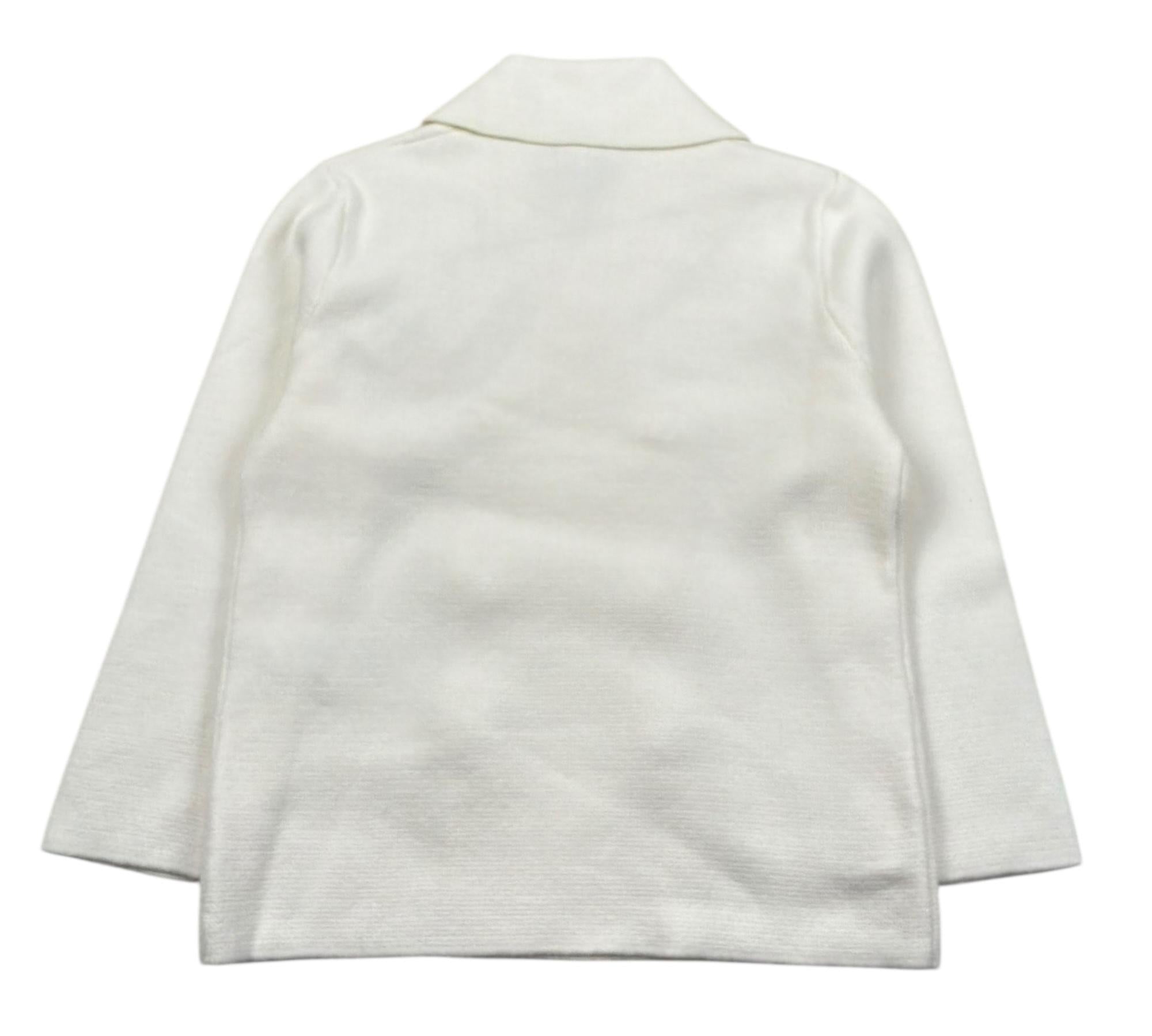 Il Gufo Giacca Tinta Unita Doppiopetto per Neonato PATGF402EM109 PANNA IL GUFO 