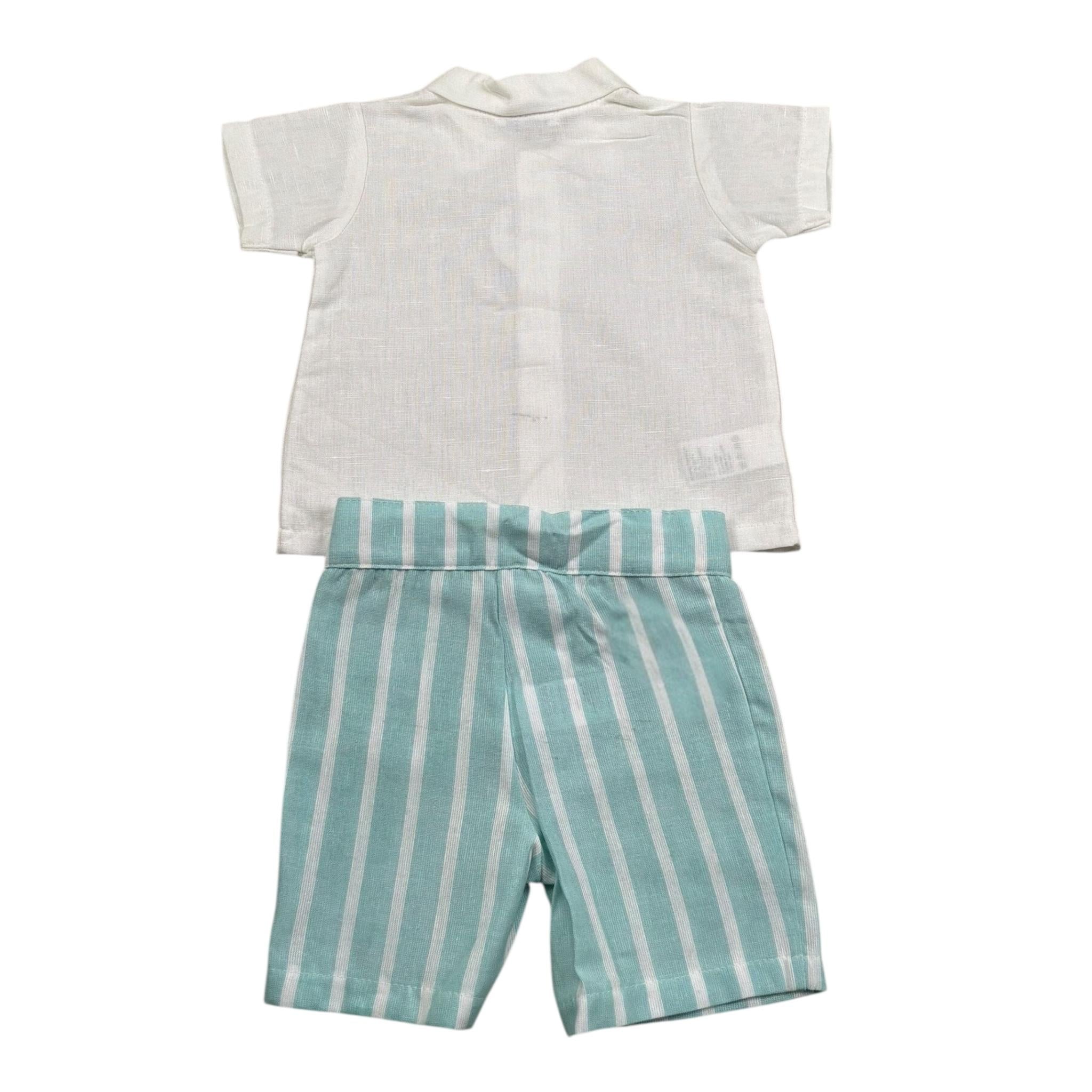 Juliana Completo 2 Pezzi Camicia-Bermuda per Bambino 25186J PANNA JULIANA 