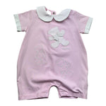 Le Bebe Pagliaccetto Mezza Manica Tinta Unita per Neonata LBG6299 ROSA LE BEBE 