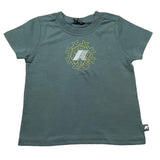 K-Way T-Shirt Girocollo Tinta Unita con Logo per Neonato K5136XW VERDE K-WAY 