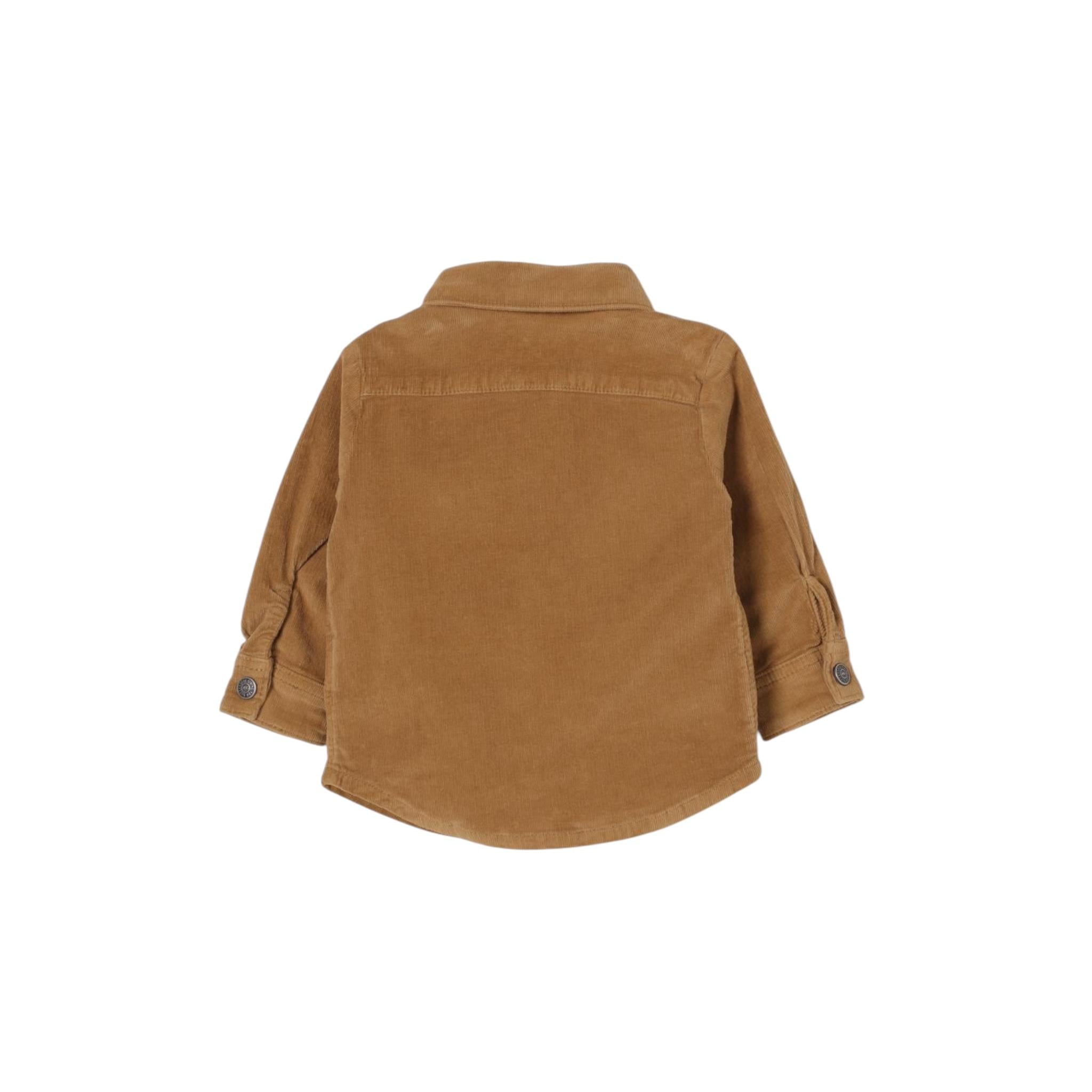 DIESEL camicia tinta unita con bottoni Cammello per Neonato K00552 CAMMELLO DIESEL 