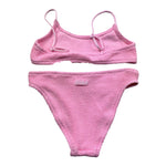 Saint Barth Costume 2 Pezzi Fascia-Mutandina Tinta Unita per Bambina CRINKLE ROSA SAINT BARTH 