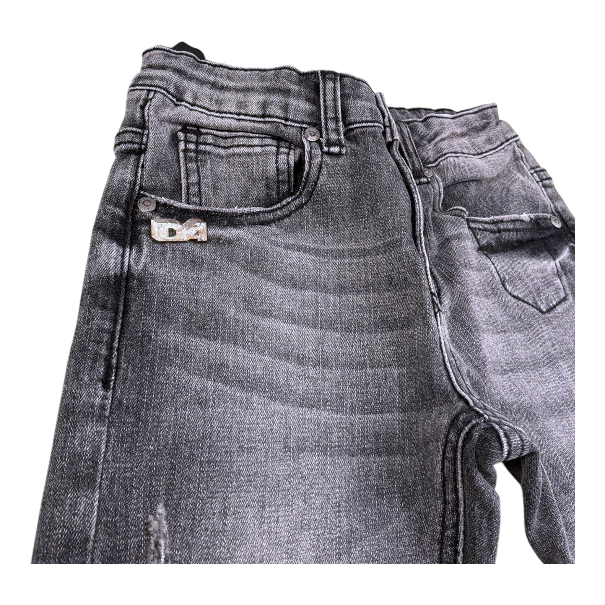 Diesel Jeans Tinta Unita con Girovita Regolabile per Bambino 1231PD00053 NERO DIESEL 