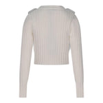 MARC ELLIS maglia tinta unita con bottoni stelle Bianco per Bambina JMJSW00106 BIANCO MARC ELLIS 