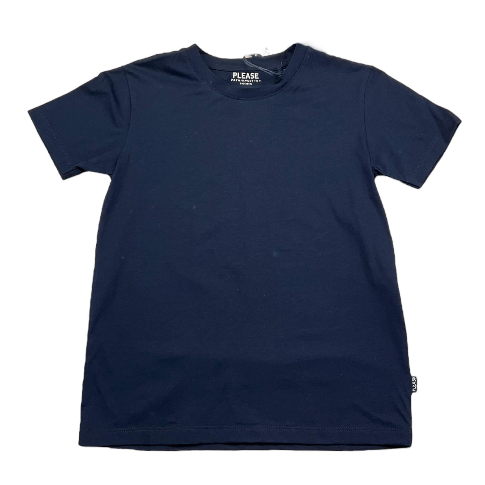 Please T-Shirt Girocollo Tinta Unita per Bambino MB21030B73 VERDE PLEASE 