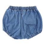 Teddy E Minou Culotte In Denim Tinta Unita per Neonata E25PT001J0003 BLU TEDDY E MINOU 