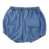 Teddy E Minou Culotte In Denim Tinta Unita per Neonata E25PT001J0003 BLU TEDDY E MINOU 