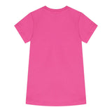 Moschino Abito Girocollo Tinta Unita con Stampa per Neonata MDV0C9XXX FUXIA MOSCHINO 