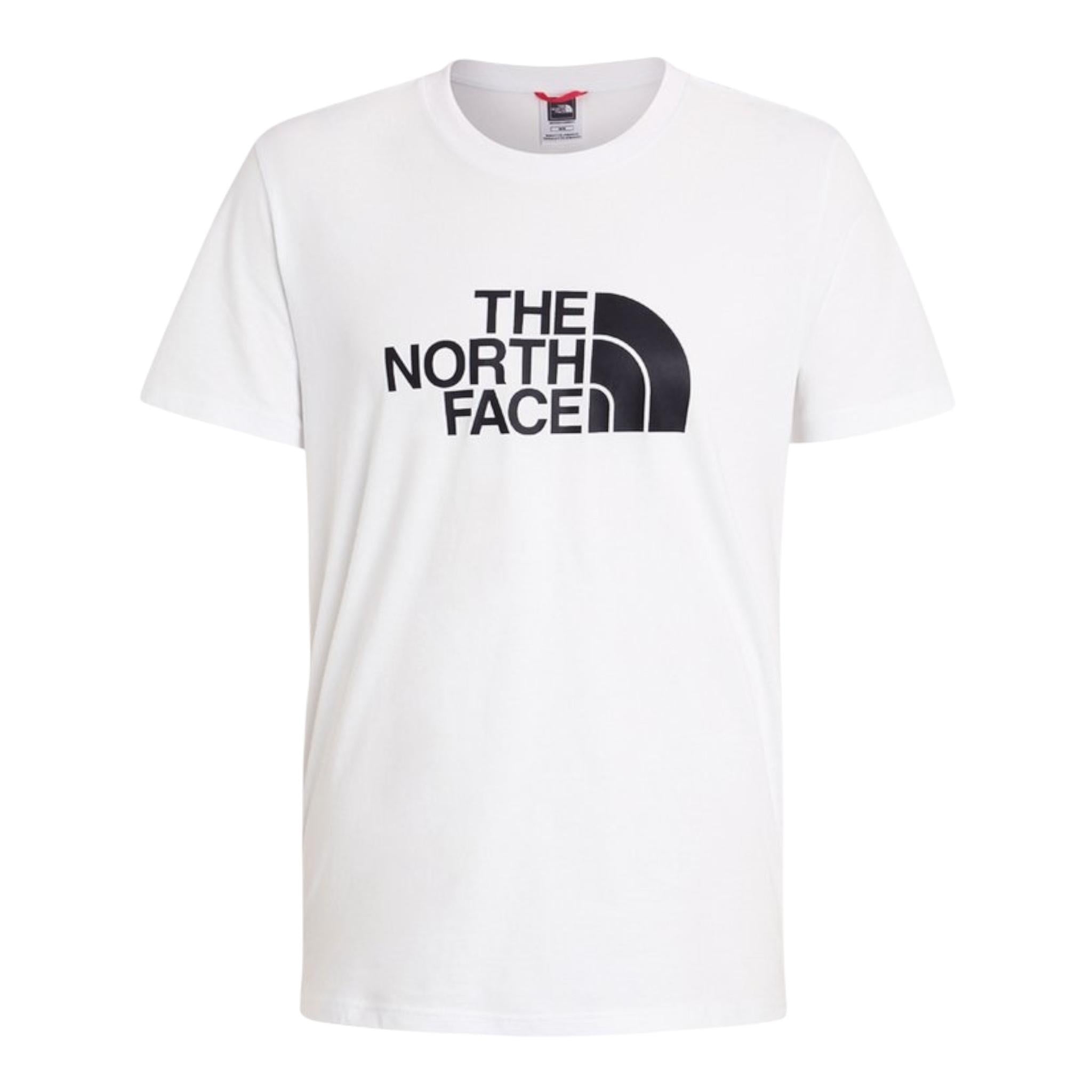The North Face T-Shirt Girocollo Tinta Unita con Stampa per Bambino NF0A855CFN41 BIANCO THE NORTH FACE 