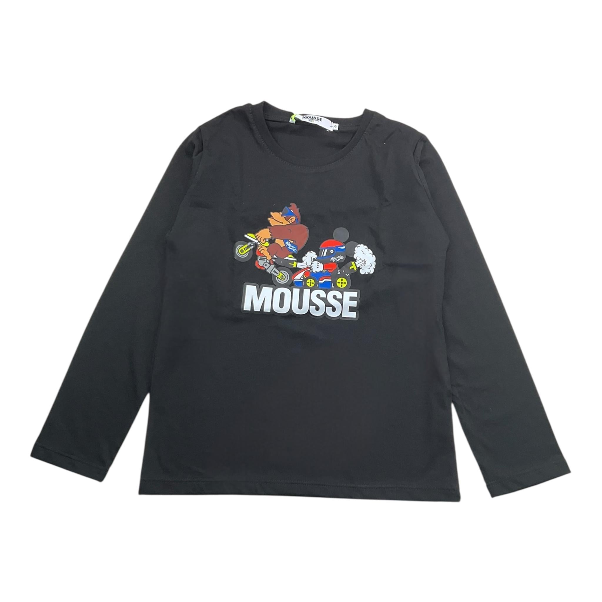 MOUSSE shirt girocollo tinta unita con stampa Bianco per Bambino HKTL370WJ BIANCO MOUSSE 