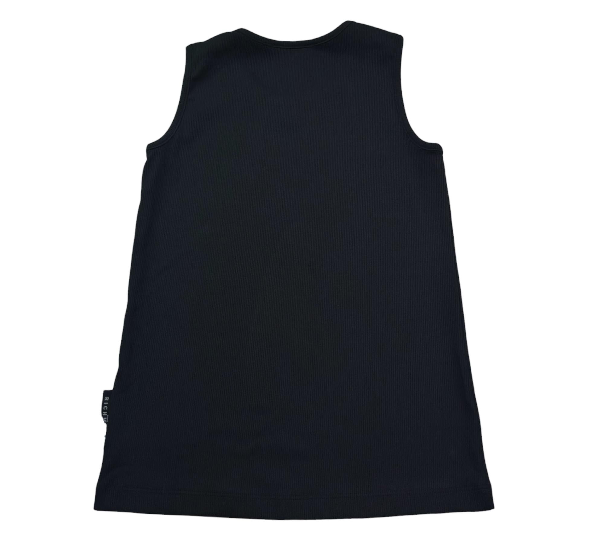 John Richmond Canotta Tinta Unita con Logo per Bambino RGP26004CN NERO JOHN RICHMOND 