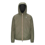 K-Way Giubbino Reversibile Bicolore per Bambino K61314W VERDE/NERO K-WAY 