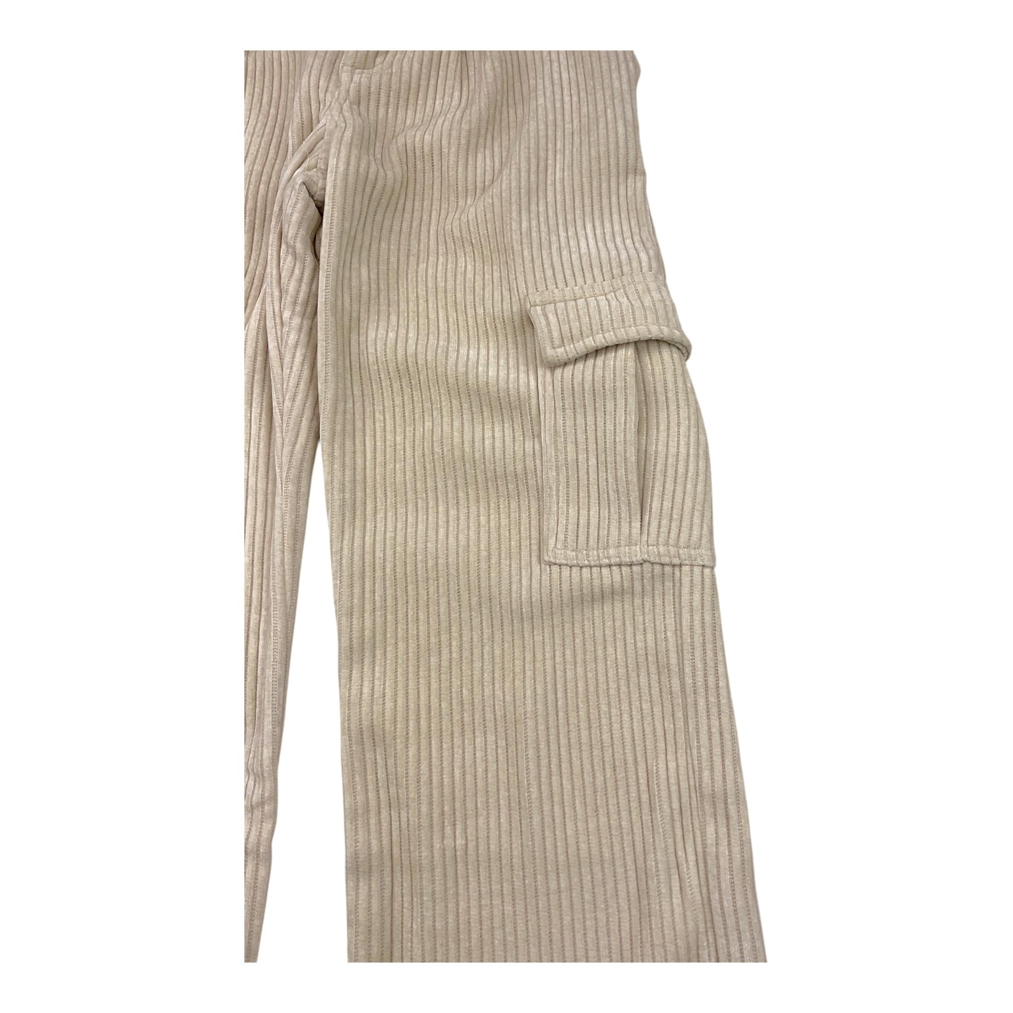 LU LU BY MISS GRANT pantalone modello a palazz in velluto Beige per Bambina LL3085 BEIGE LU LU BY MISS GRANT 