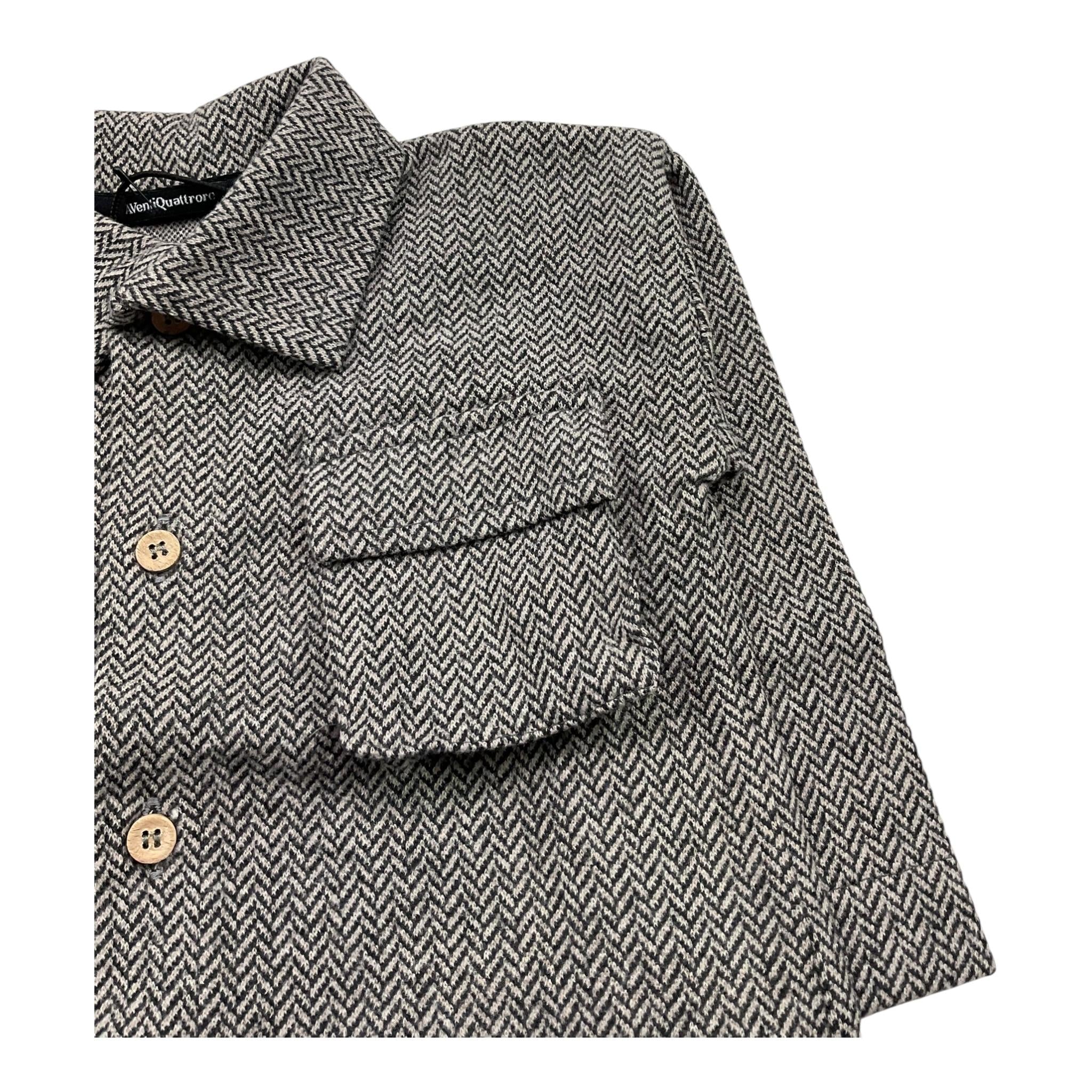 AVENTIQUATTRORE camiicia manica lunga stampa fantasia Grigio per Neonato CMV GRIGIO AVENTIQUATTRORE 