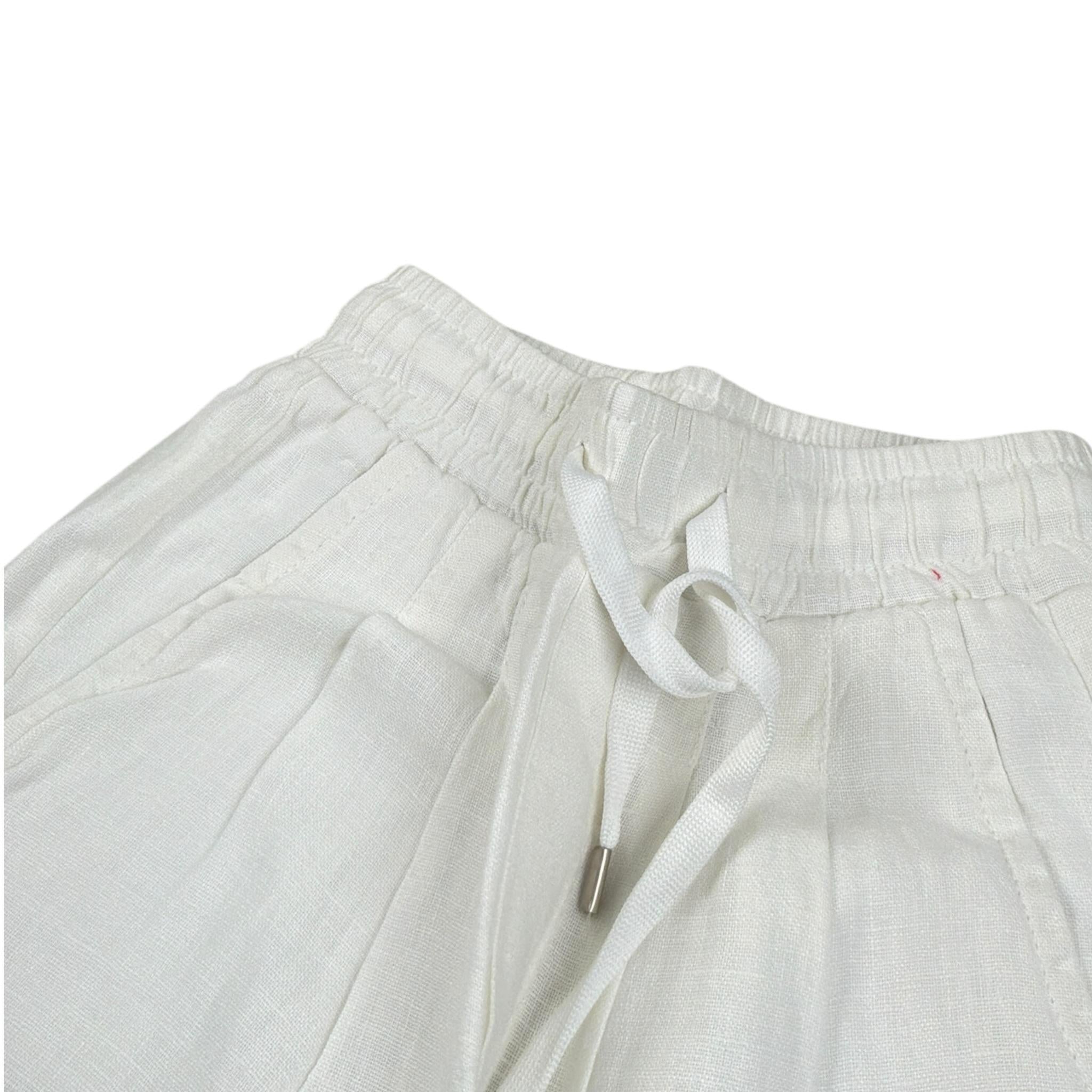 Numbers Pantalone tinta unita con Elastico In Vita Bianco per Bambino DDD BIANCO NUMBERS 