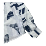 Antony Morato Camicia Tinta Unita con Fantasia Manica Lunga per Bambino MKSL00262X BIANCO/BLU ANTONY MORATO 