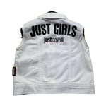 Just Cavalli Smanicato In Denimtinta Unita per Bambino JGP26037GT BIANCO JUST CAVALLI 