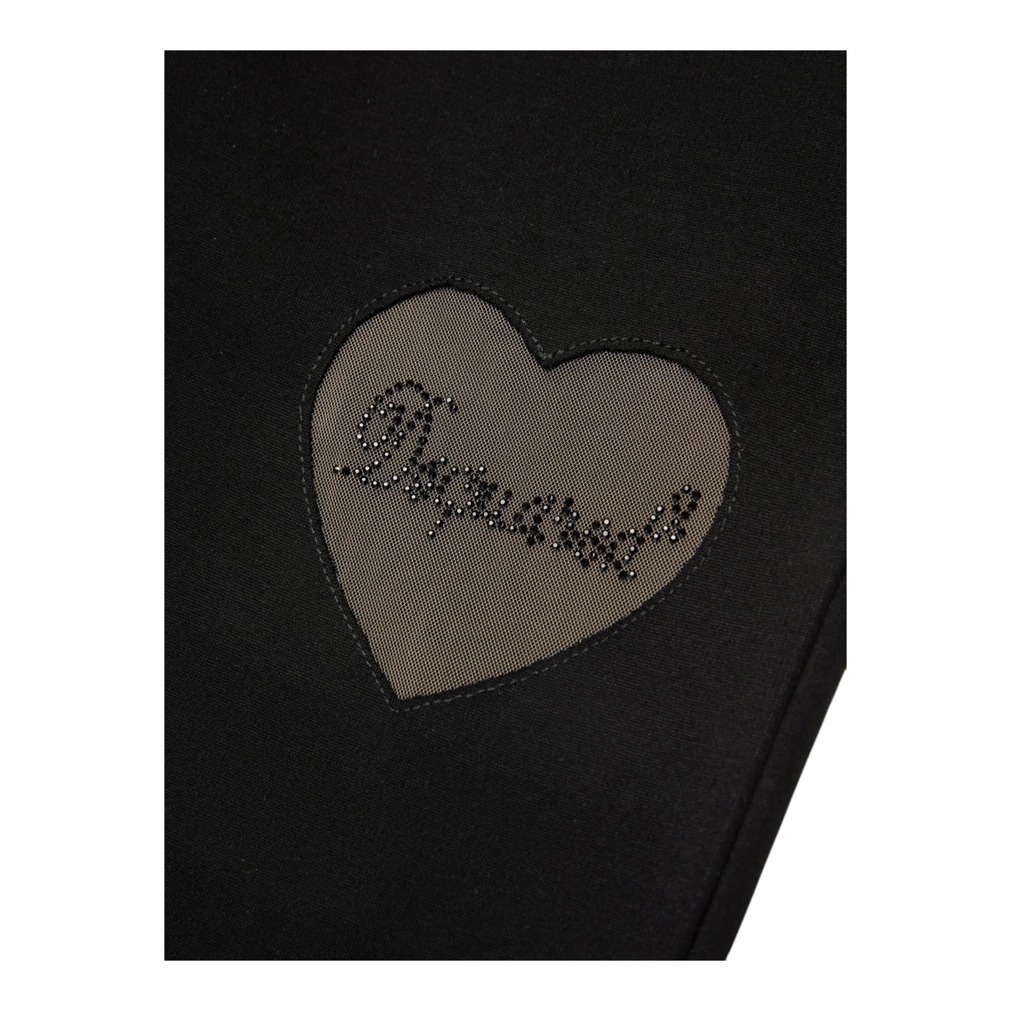 DSQUARED2 pantalone tinta unita modello palazzo Nero per Bambina DQ2556 NERO DSQUARED2 