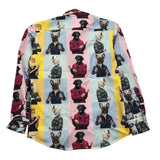 Brian Rush Camicia Manica Lunga Stampa Fantasia Cani Multicolor Per Bambino