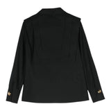 Elisabetta Franchi Camicia Tinta Unita Con Applicazione Nero Per Bambina