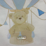 Le Bebe' Coperta Tinta Unita con Stampa per Neonato LBB4889 BIANCO LE BEBE' 