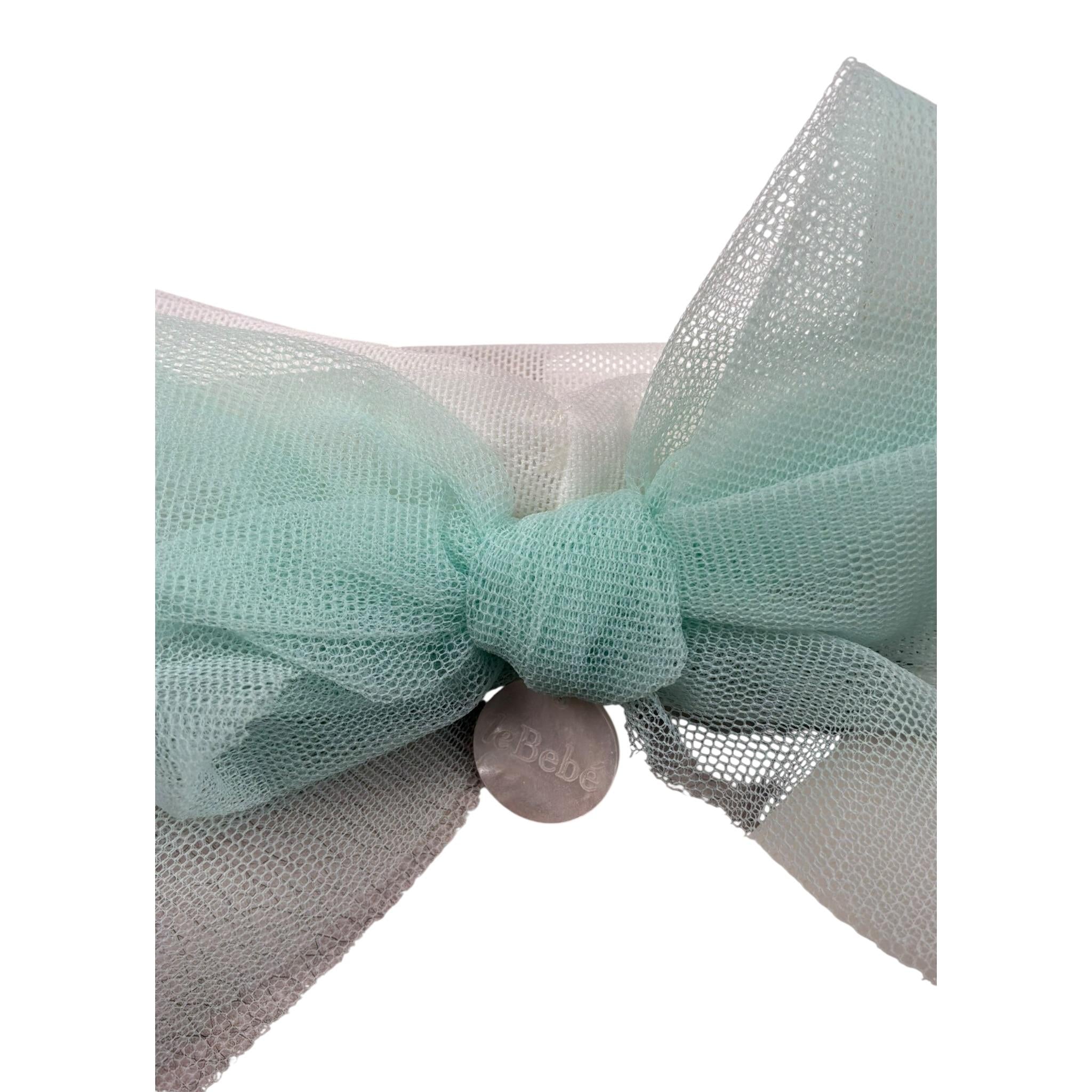 Le Bebe Fascia Capelli Tinta Unita per Neonata LBG5866 BIANCO LE BEBE 