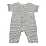 Lalalu' Pagliaccetto Bicolroe con Fantasia A Righe per Neonata TML4P BIANCO LALALU' 