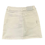 Scotch & Soda Gonna Tinta Unita In Denim Con Girovita Regolabile Panna Per Bambina