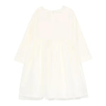 IL GUFO abito tinta unita con tulle Panna per Neonata A24VL585V0016 PANNA IL GUFO 
