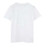 Boss T-Shirt Girocollo Tinta Unita con Stampe per Bambino J52035 BIANCO BOSS 