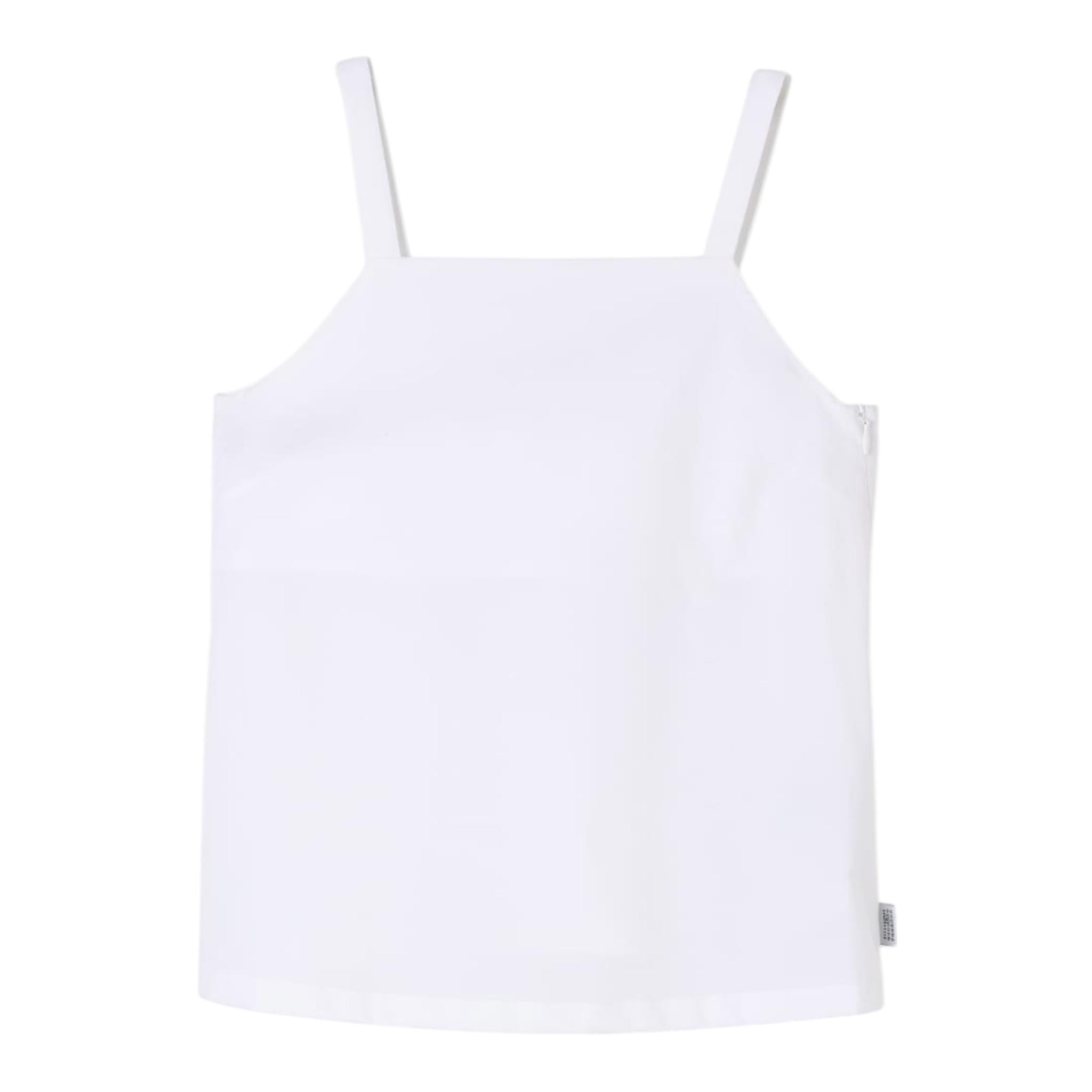 Maison Margiela Top Tinta Unita A Bretelline per Bambina M60762 BIANCO MAISON MARGIELA 
