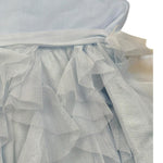 Please Abito Giromania Tinta Unita con Tulle per Neonata AB23290G73X AZZURRO PLEASE 