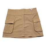 Lu Lu By Miss Grant Gonna Tinta Unita con Zip per Bambina LL3407 SABBIA LU LU BY MISS GRANT 