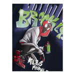 NAME.IT felpa chiusa girocollo tinta unita con stampa in contrasto Blu per Neonato 13236309 BLU NAME.IT 